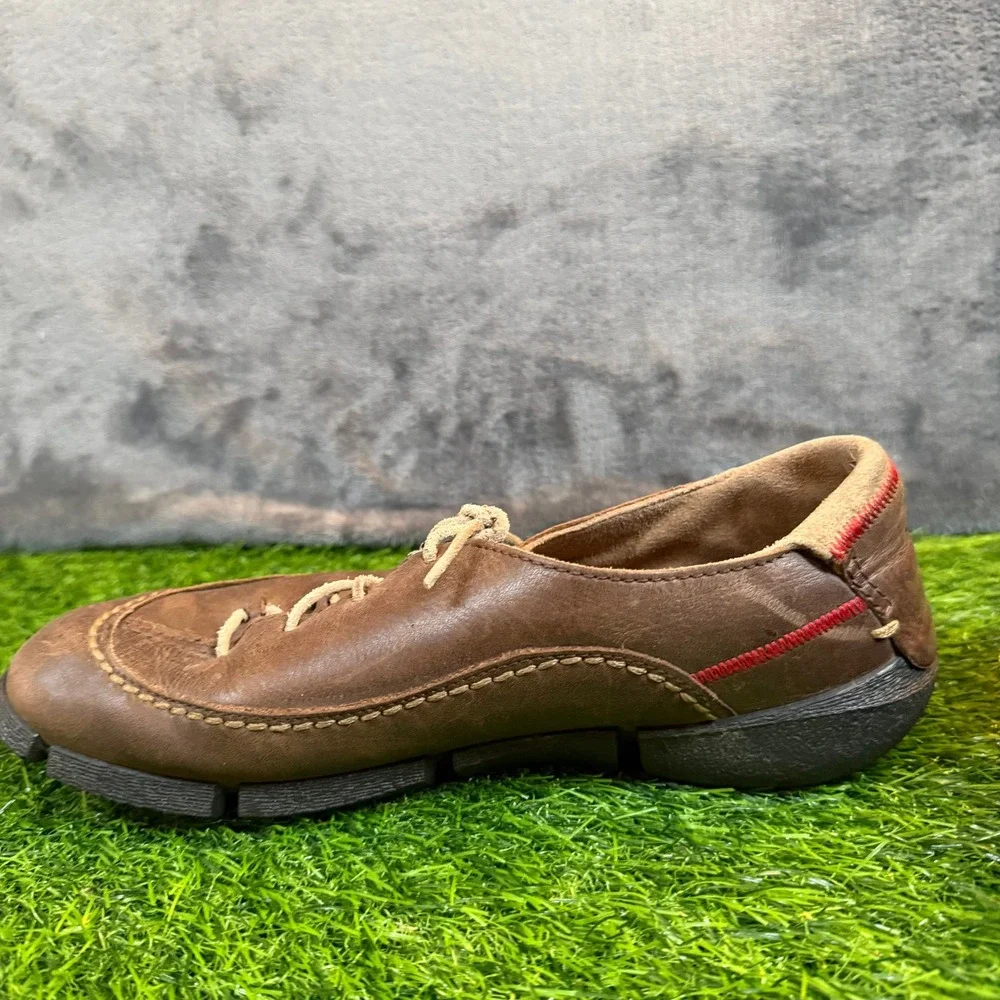 ECCO Biom Walking Shoes Womens Us 7-7.5 EU 38 Brown Leather Lace‎ Up